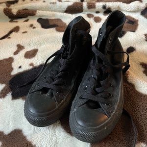 Black high top Converse